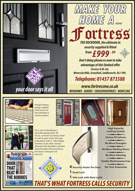 Make Your Home A Fortress - The Rockdoor from £999 supplied and fitted by Fortress NW Ltd.